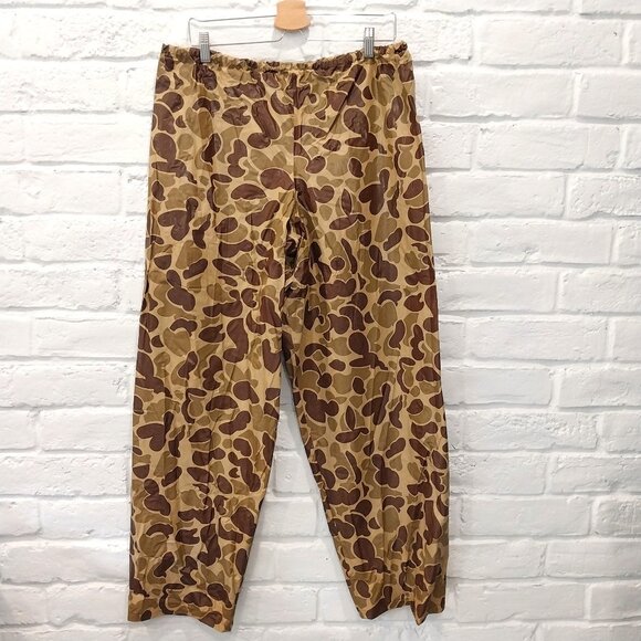 STEARNS PVC Pants Men 34 Medium Brown Duck Camouflage Waders Dry Wear Waterproof - Picture 1 of 9
